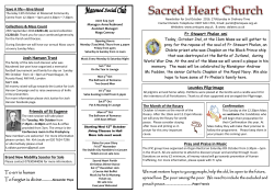 Josh Hanson Trust Friends of St Eugene To err is human To forgive