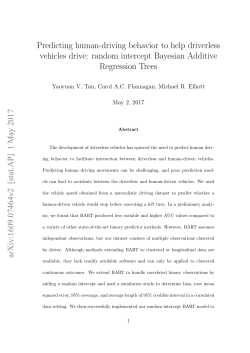 Predicting human-driving behavior to help driverless vehicles drive