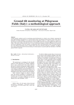 Ground tilt monitoring at Phlegraean Fields (Italy): a methodological