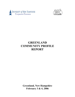 greenland community profile report