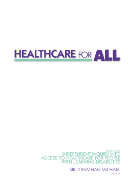 Healthcare for all - UK Government Web Archive