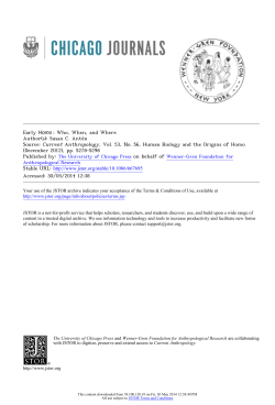 Early Homo - Robert C. McCarthy