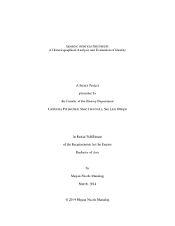 Japanese American Internment: A Historiographical Analysis and