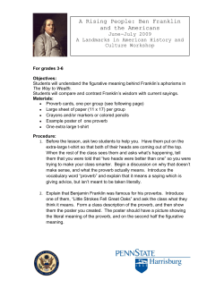 The Way To Wealth - La Salle University