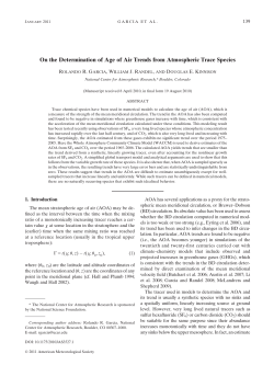 On the Determination of Age of Air Trends from
