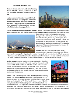 CBLA Mini Guide to Seattle