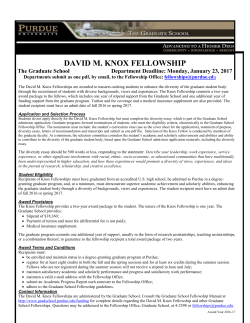 GEORGE WASHINGTON CARVER DOCTORAL FELLOWSHIP