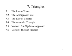 7. Triangles - El Camino College