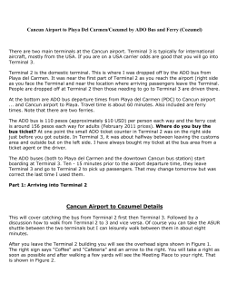 Cancun Airport to Playa Del Carmen/Cozumel by