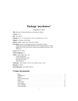 Package `psychotree`