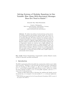 Solving Systems of Modular Equations in One Variable: How Many