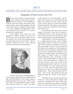 Pearl Curran >1937