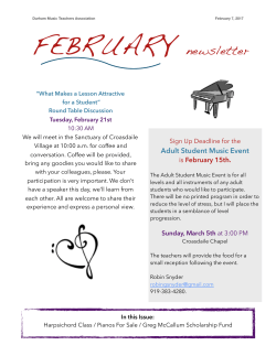 FEBRUARY newsletter - Durham Music Teachers Association