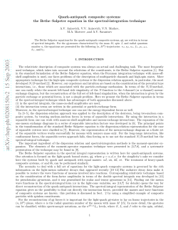 Quark-antiquark composite systems: the Bethe