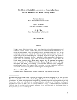 Effects of a Health Risk Assessment on Employees with Different