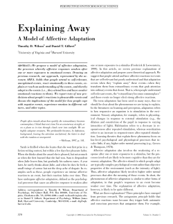 (2008). Explaining away: A model of affective adaptation
