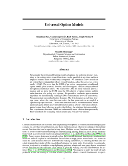 Universal Option Models