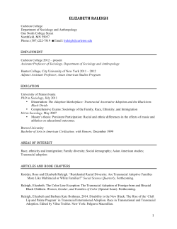 elizabeth raleigh - Carleton College