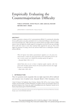 Empirically Evaluating the Countermajoritarian Difficulty: Public