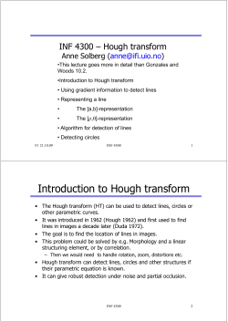 Introduction to Hough transform