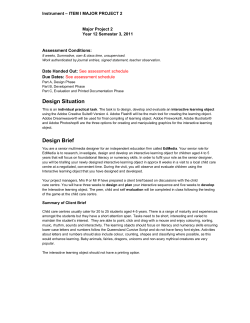 Games Design and Development Project