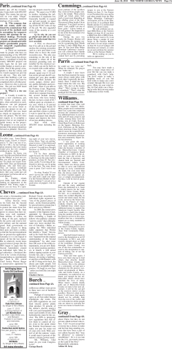 Cummings...continued from Page 4A Paris...continued from Page 4A
