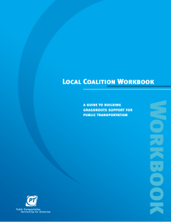 Local Coalition Workbook - American Public Transportation
