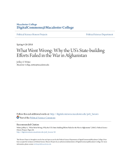 What Went Wrong: Why the US`s State-building Efforts Failed in the