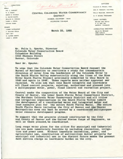 March 25, 1968 Mr. Felix L. Sparks, Director Colorado Water