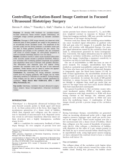 Controlling cavitation‐based image contrast in focused ultrasound