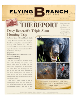 THE REPORT - Flying B Ranch