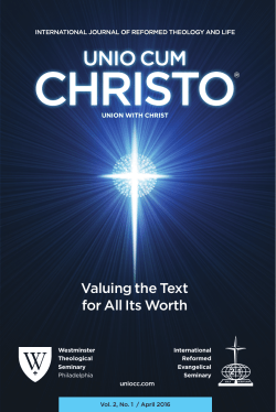 Journal - Unio Cum Christo