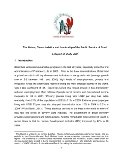 The Nature, Characteristics and Leadership of the Public Service of