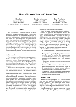 Fitting a Morphable Model to 3D Scans of Faces