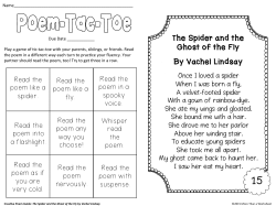 The Spider and the Ghost of the Fly By Vachel Lindsay
