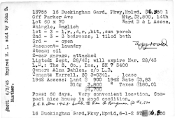 13?55 16 Buckingham Off Parker Ave Lot 60 x ?0 Shingle, 1nglish