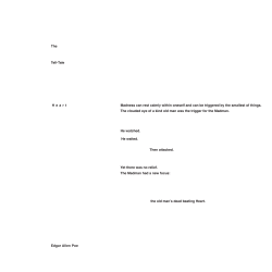 The Edgar Allen Poe H e a r t Tell