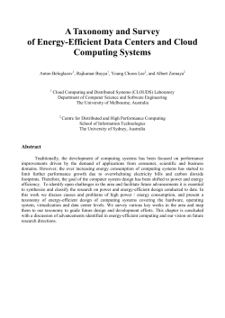 Green IT and Cloud Computing: Approaches