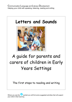 Letter and Sounds Booklet - Fountain Montessori Preschool