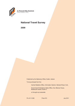 National Travel Survey 2009