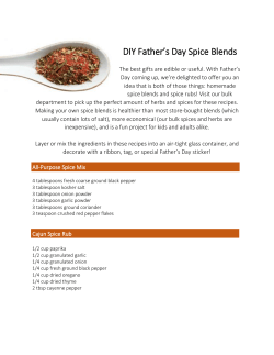 DIY Father`s Day Spice Blends