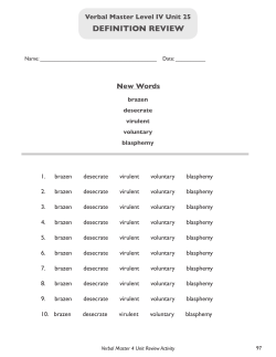 DEFINITION REVIEW - Failure Free Reading