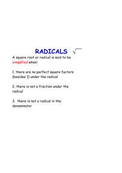 RADICALS