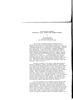 THE POPULIST JUDICIARY: MORTGAGES, USURY, TAXATION