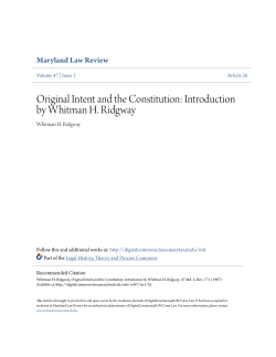 Introduction by Whitman H. Ridgway