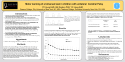 Motor learning of a bimanual task in children with