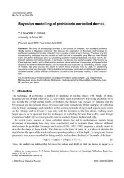 Bayesian modelling of prehistoric corbelled domes