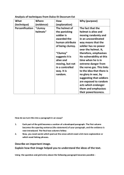 Analysis of techniques from Dulce Et Decorum