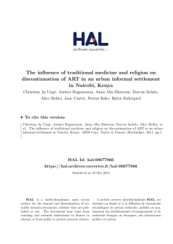 The influence of traditional medicine and religion on