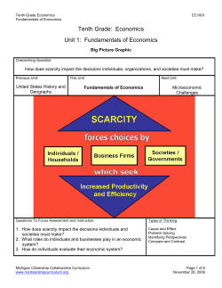 Economics Unit 1 - Hannahville Indian School